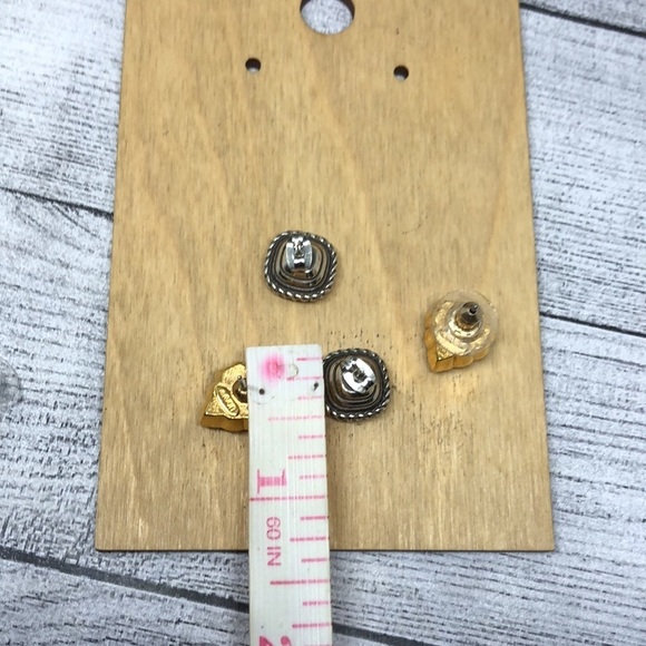 Bundle lot 2 dark red crystal earrings Avon and more - Picture 4 of 6